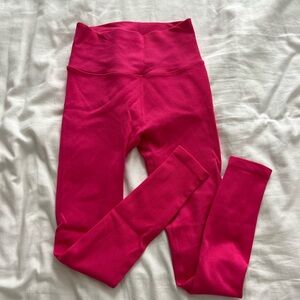 Spiritual Gangster pink ribbed leggings